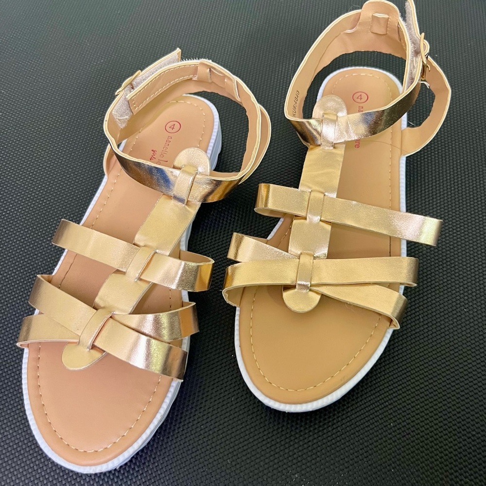 Gold Strappy Sandals Nanette Lepore